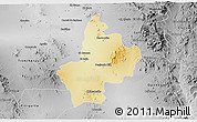 Physical 3D Map of Benjamin Hill, desaturated