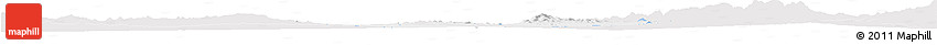 Silver Style Horizon Map of Benjamin Hill, single color outside