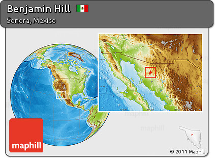 Physical Location Map of Benjamin Hill
