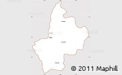 Classic Style Simple Map of Benjamin Hill, cropped outside