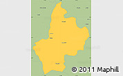 Savanna Style Simple Map of Benjamin Hill