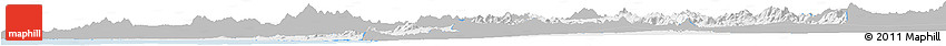 Gray Horizon Map of Caborca, single color outside