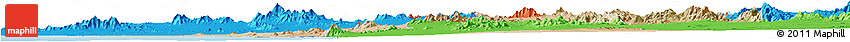 Satellite Horizon Map of Caborca, political outside