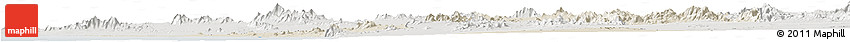 Shaded Relief Horizon Map of Caborca, lighten, semi-desaturated