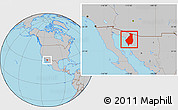 Gray Location Map of Caborca