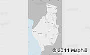 Gray Map of Caborca, single color outside