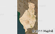 Satellite Map of Caborca, darken