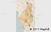 Satellite Map of Caborca, lighten