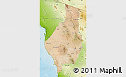 Satellite Map of Caborca, physical outside