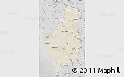 Shaded Relief Map of Caborca, desaturated