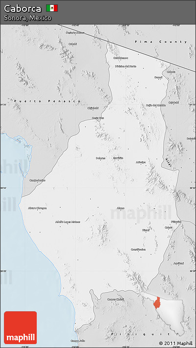 Silver Style Map of Caborca