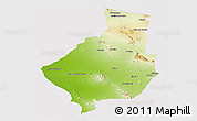 Physical Panoramic Map of Caborca, cropped outside