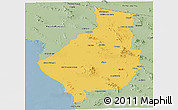 Savanna Style Panoramic Map of Caborca