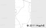 Blank Simple Map of Caborca, no labels