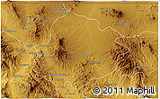 Physical 3D Map of Cananea