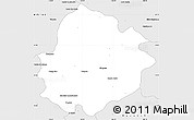Silver Style Simple Map of Cananea