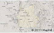 Shaded Relief 3D Map of Cucurpe, semi-desaturated