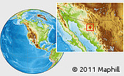 Physical Location Map of Cucurpe