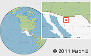 Savanna Style Location Map of Cucurpe, highlighted country