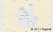 Classic Style Map of Cucurpe, single color outside