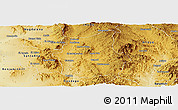 Physical Panoramic Map of Cucurpe