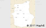 Classic Style Simple Map of Cucurpe