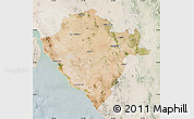 Satellite Map of Hermosillo, lighten