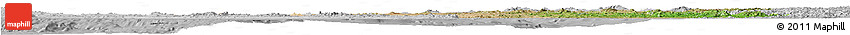 Satellite Horizon Map of Sonora, lighten, desaturated