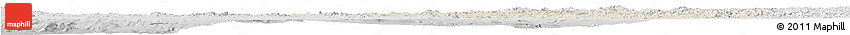 Shaded Relief Horizon Map of Sonora, lighten, desaturated