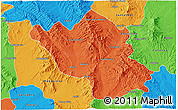 Political 3D Map of Imuris