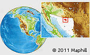 Physical Location Map of Imuris, highlighted parent region
