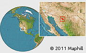 Satellite Location Map of Imuris