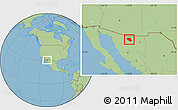 Savanna Style Location Map of Imuris