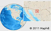 Shaded Relief Location Map of Imuris