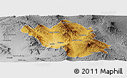 Physical Panoramic Map of Imuris, desaturated