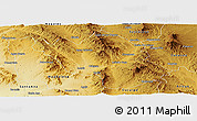 Physical Panoramic Map of Imuris