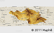Physical Panoramic Map of Imuris, shaded relief outside