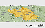 Savanna Style Panoramic Map of Imuris