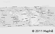 Silver Style Panoramic Map of Imuris