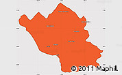 Political Simple Map of Imuris, cropped outside