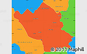 Political Simple Map of Imuris