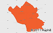 Political Simple Map of Imuris, single color outside