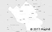 Silver Style Simple Map of Imuris