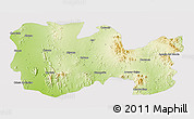 Physical 3D Map of La Colorada, cropped outside