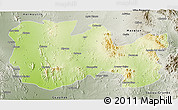 Physical 3D Map of La Colorada, semi-desaturated