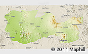 Physical 3D Map of La Colorada, shaded relief outside