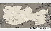 Shaded Relief 3D Map of La Colorada, darken