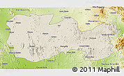 Shaded Relief 3D Map of La Colorada, physical outside