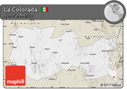 Classic Style Map of La Colorada
