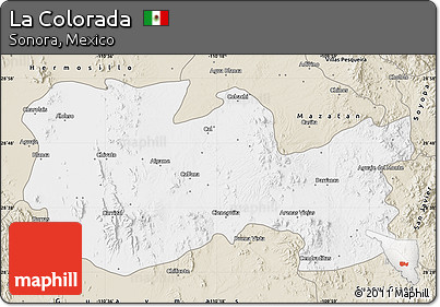 Classic Style Map of La Colorada